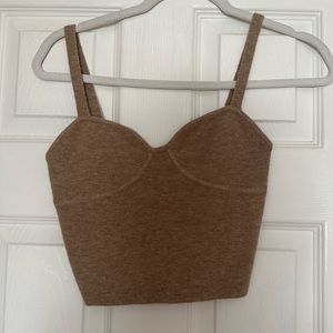 Wilfred cashmere bra-style crop top